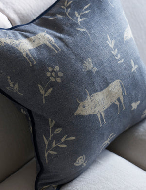 Avebury Denim Cushion 55x55CM