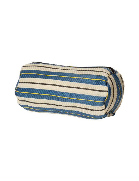 Pencil Case - Blue/Creme