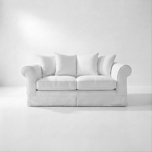 Barton 2 Seater Sofa with Scatter Cushions in Customer's Own Material - Made to Order