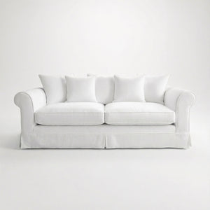 Barton 3 Seater Sofa with Scatter Cushions in Customer's Own Material - Made to Order