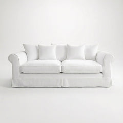 Barton 3 Seater Sofa with Scatter Cushions in Customer's Own Material - Made to Order