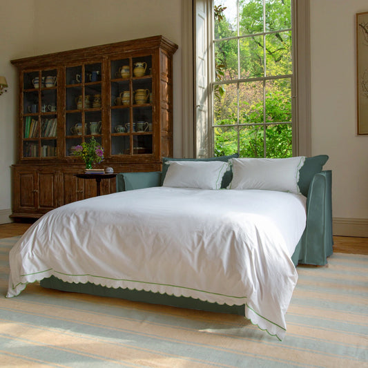 Coco 2.5 Seater Sofa Bed in Mineral Velvet - Available Now