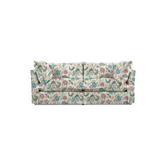 Coco 2.5 seater sofa bed with Knife Edge cushion in Kitty Spring Green - Made to Order