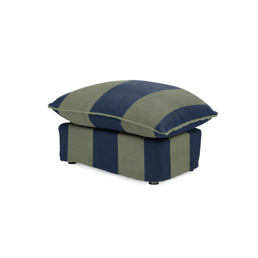 Cocobella Footstool in Woodland Stripe