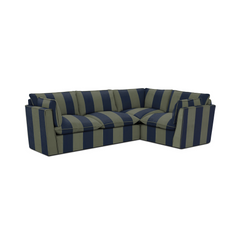 Cocobella LH 3 x 2 seater sofa in Woodland Stripe