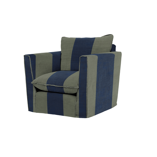 Cocobella Armchair in Woodland Stripe