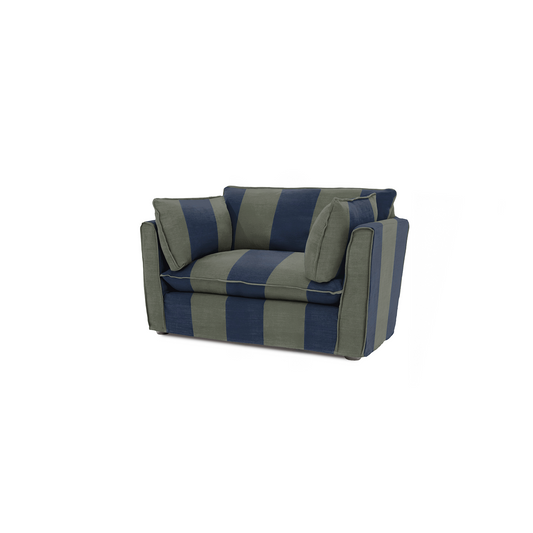 Cocobella Loveseat in Woodland Stripe