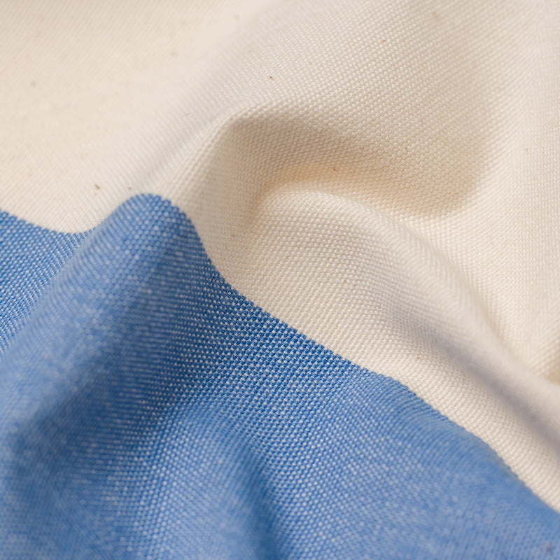 Cornish Blue Stripe Fabric Sample