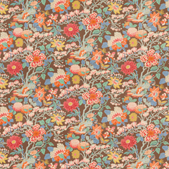 Little Magnolia Espresso Fabric Sample