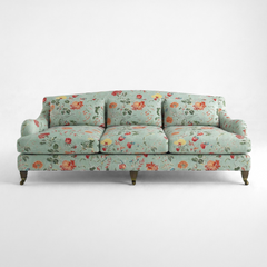 Felix 4 seater sofa in Natural Linen Wildwood Duck Egg
