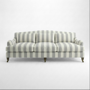 Felix 4 seater sofa in Garden Grey Stripes
