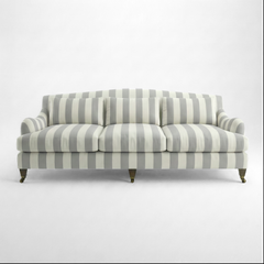 Felix 4 seater sofa in Garden Grey Stripes