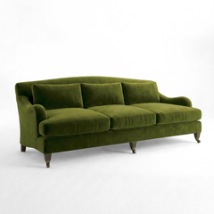 Felix 4 seater sofa in Pelham Moss Velvet