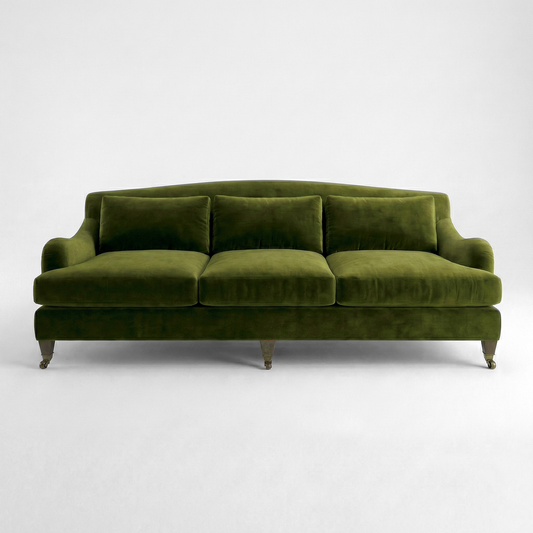Felix 4 seater sofa in Pelham Moss Velvet