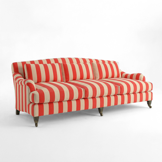 Felix 4 seater sofa in Petunia Stripes