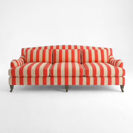 Felix 4 seater sofa in Petunia Stripes