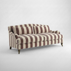 Felix 3 seater sofa in Chocolate Stripes