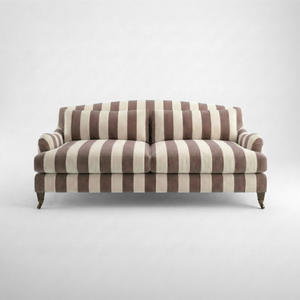 Felix 3 seater sofa in Chocolate Stripes