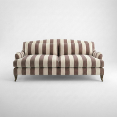 Felix 3 seater sofa in Chocolate Stripes