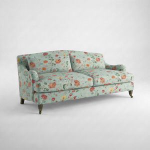 Felix 3 seater sofa in Natural Linen Wildwood Duck Egg