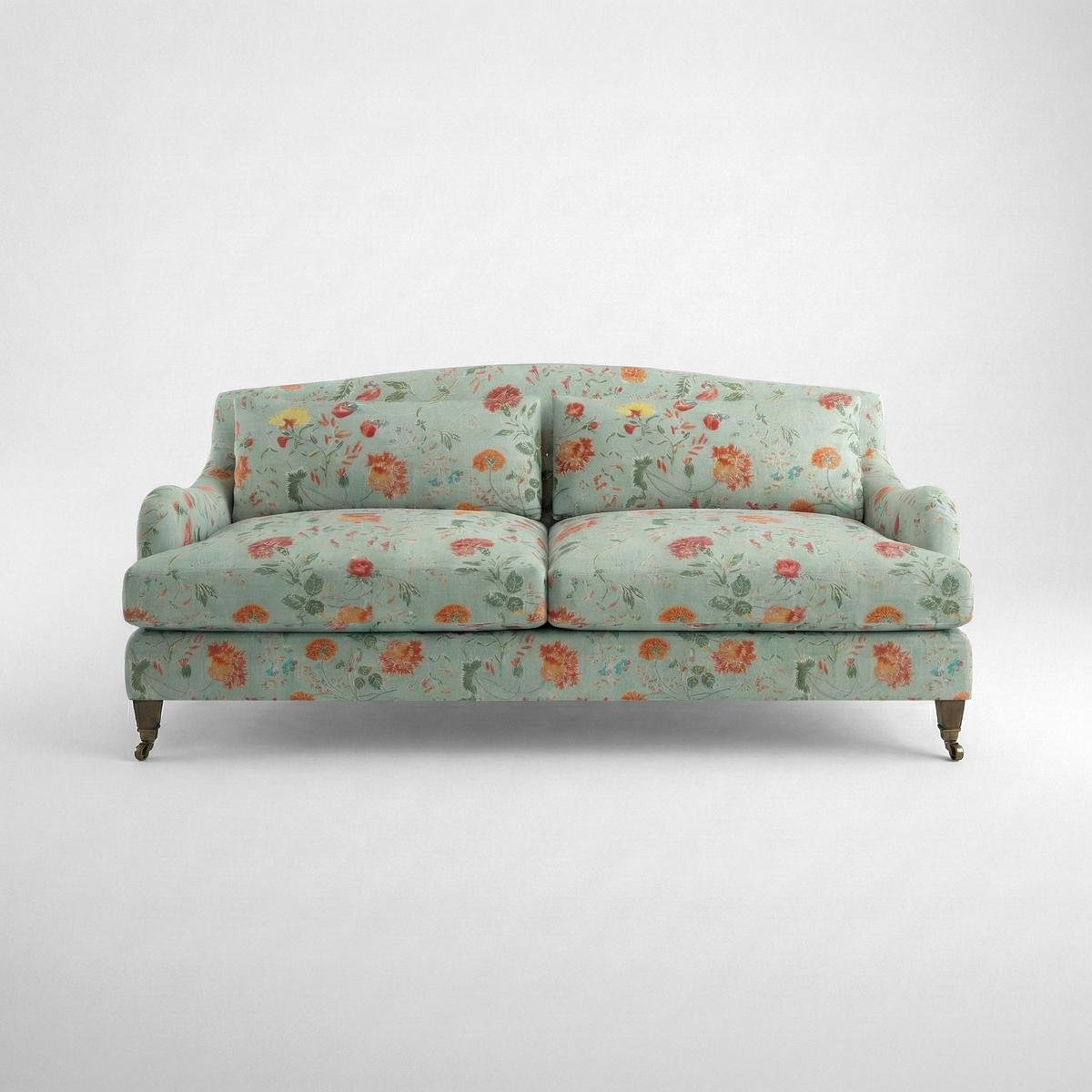 Felix 3 seater sofa in Natural Linen Wildwood Duck Egg