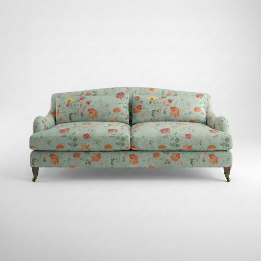 Felix 3 seater sofa in Natural Linen Wildwood Duck Egg