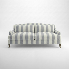 Felix 3 seater sofa in Garden Grey Stripes