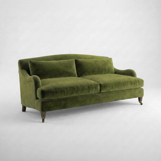 Felix 3 seater sofa in Pelham Moss Velvet
