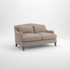 Felix 2 seater sofa in Narrow Chocolate Stripes