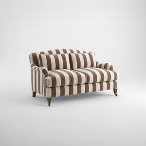Felix 2 seater sofa in Chocolate Stripes
