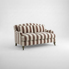 Felix 2 seater sofa in Chocolate Stripes