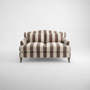 Felix 2 seater sofa in Chocolate Stripes