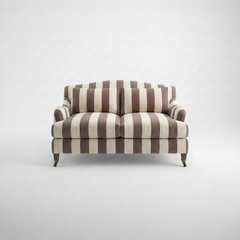 Felix 2 seater sofa in Chocolate Stripes