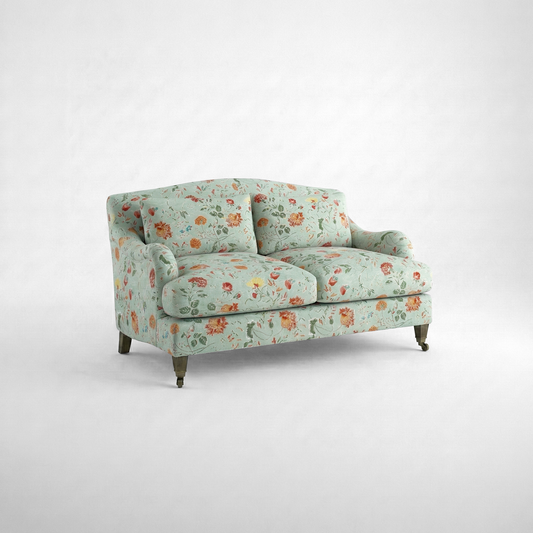 Felix 2 seater sofa in Natural Linen Wildwood Duck Egg
