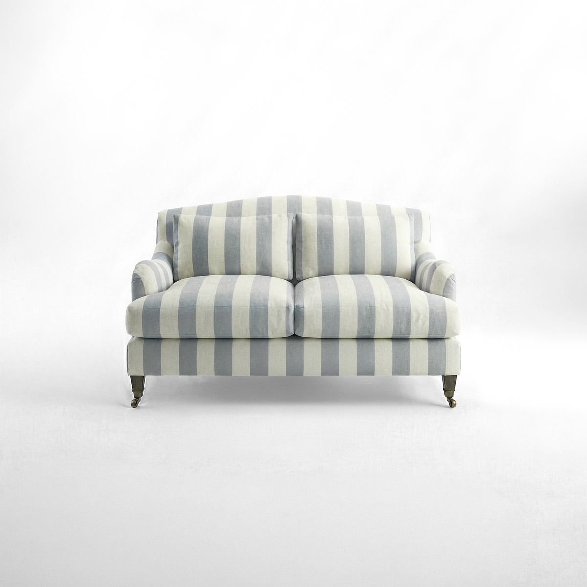 Felix 2 seater sofa in Garden Grey Stripes