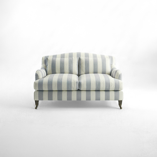 Felix 2 seater sofa in Garden Grey Stripes