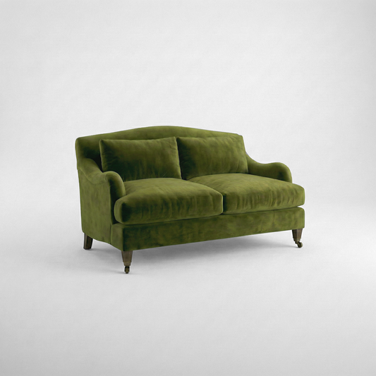 Felix 2 seater sofa in Pelham Moss Velvet