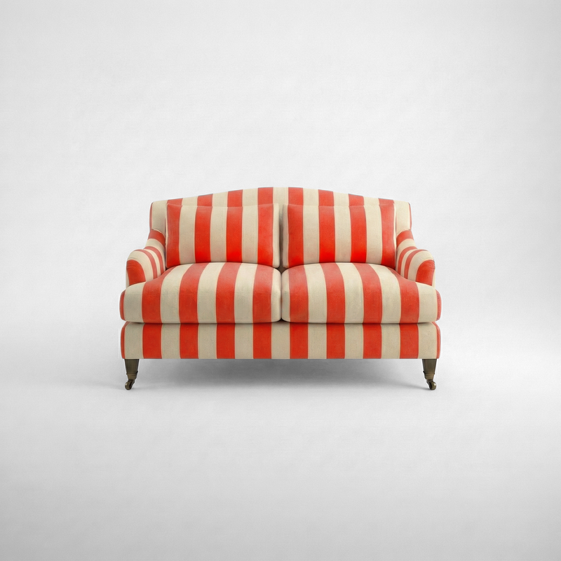 Felix 2 seater sofa in Petunia Stripes