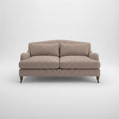 Felix 2.5 seater sofa in Narrow Chocolate Stripes