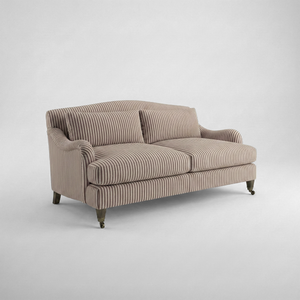 Felix 2.5 seater sofa in Narrow Chocolate Stripes