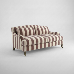 Felix 2.5 seater sofa in Chocolate Stripes