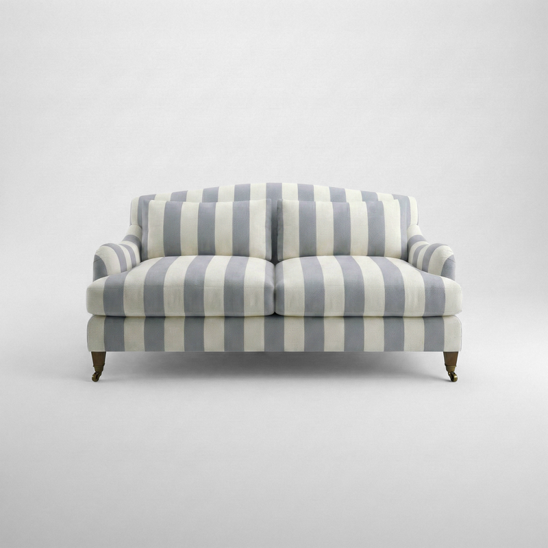 Felix 2.5 seater sofa in Garden Grey Stripes