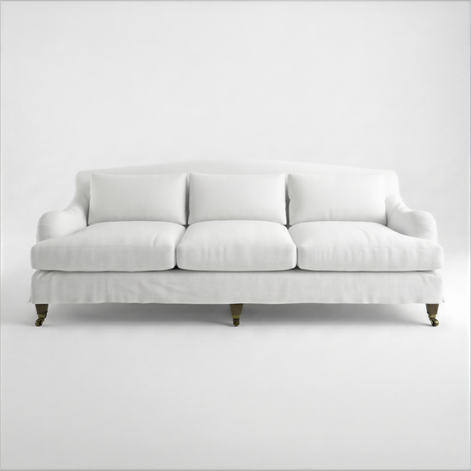 Felix Loose Cover 4 seater sofa with Box Edge Cushion in Customer's Own Material - Made to Order