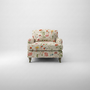 Felix Armchair with Fixed Back in Wildwood Ivory
