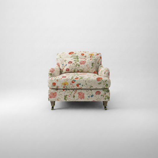 Felix Armchair with Fixed Back in Wildwood Ivory