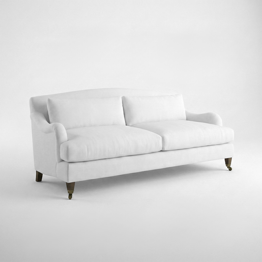 Felix 3 seater sofa in Cotton Linen Snow Drop
