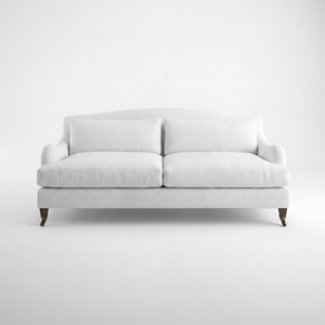 Felix Fixed Cover 3 seater sofa with Box Edge Cushion in Customer's Own Material - Made to Order