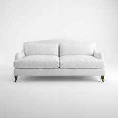 Felix Fixed Cover 3 seater sofa with Box Edge Cushion in Customer's Own Material - Made to Order