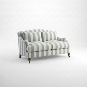 Felix 2 seater sofa in Garden Grey Stripes