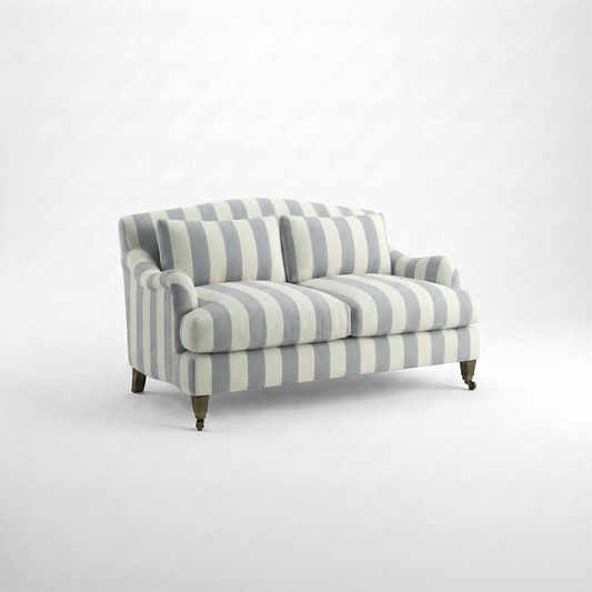 Felix 2 seater sofa in Garden Grey Stripes